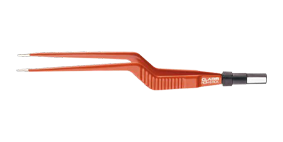 Bipolar forceps, bayonet, straight tip